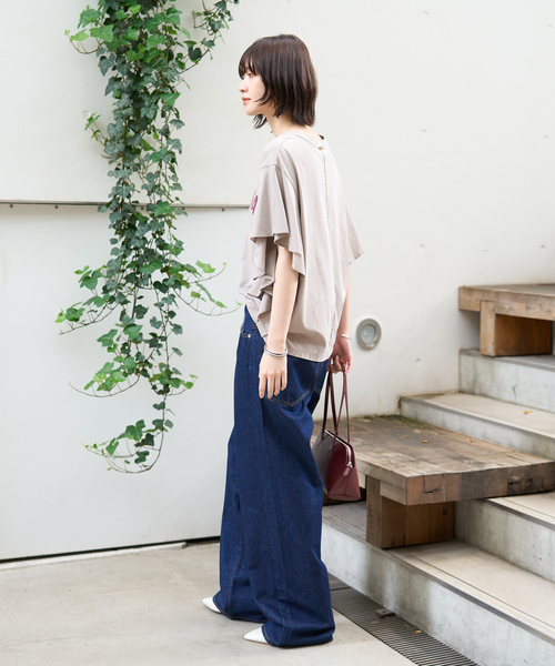 AMERICANA×MICA＆DEAL/ アメリカーナ×マイカ】fill tee ロゴ