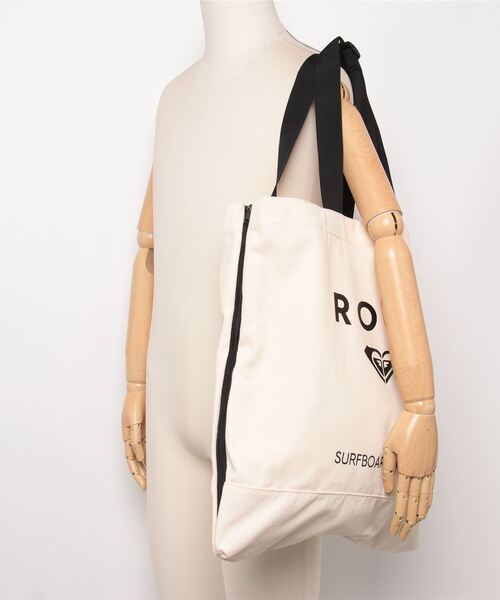 ROXY(ロキシー)の「ロキシー ROXY SURFBOARD CANVAS TOTE(トートバッグ・レディース・アイボリー・ONE SIZE)」の5枚目の写真