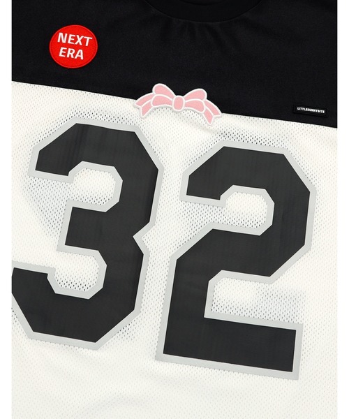 Little sunny bite（リトルサニーバイト）の「sporty mesh big tee（Tシャツ/カットソー・レディース・ブラック/ホワイト/ピンク・SMALL/MEDIUM）」の8枚目の写真