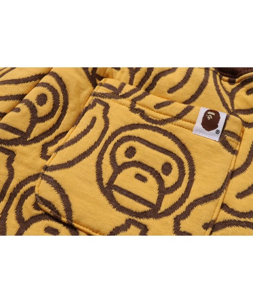 A BATHING APE(アベイシングエイプ)の「BANANA MILO KNIT JACQUARD SHORTS(その他パンツ・キッズ・イエロー/ネイビー・130/90/100/140/120)」の6枚目の写真