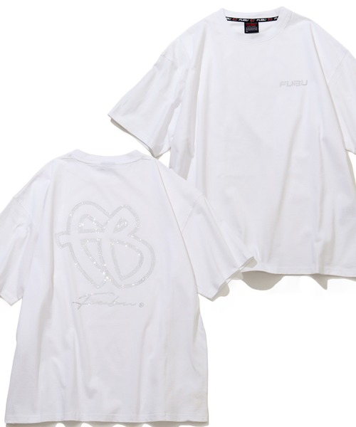 FUBU/フブ】'FB'RHINESTONE T-SHIRT/'FB'ラインストーンTシャツ