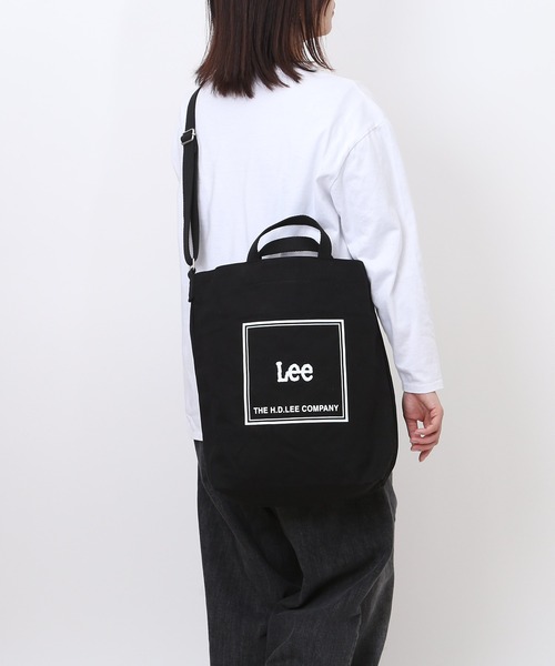 Lee(リー)の「Lee elf 帆布2WAYショルダー(ショルダーバッグ・レディース・ブラウン/ホワイト/グレー/ブラック・FREE)」の2枚目の写真