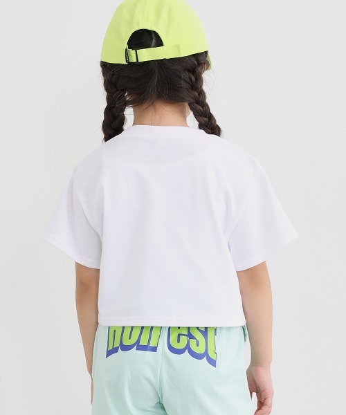 QUNTSTYLE(キュントスタイル)の「サガラ半袖Tシャツ(Tシャツ/カットソー・キッズ・オフホワイト/サックスブルー・110/160/150/140/130/120)」の4枚目の写真