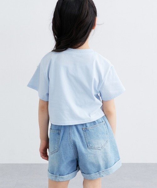 QUNTSTYLE(キュントスタイル)の「サガラ半袖Tシャツ(Tシャツ/カットソー・キッズ・オフホワイト/サックスブルー・110/160/150/140/130/120)」の6枚目の写真