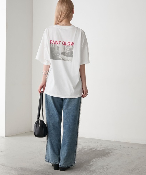 セール】【forksy.】モノクロフォトプリント オーバーサイズT