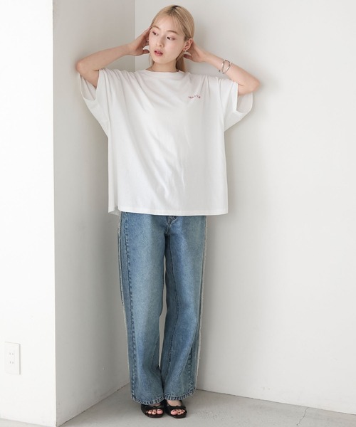 セール】【forksy.】モノクロフォトプリント オーバーサイズT