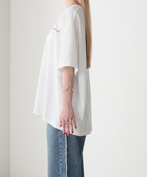 forksy.】モノクロフォトプリント オーバーサイズTシャツ forksy