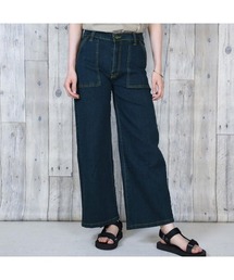 ベイカーパンツ」に該当するブルー・ネイビー/青色系のファッション