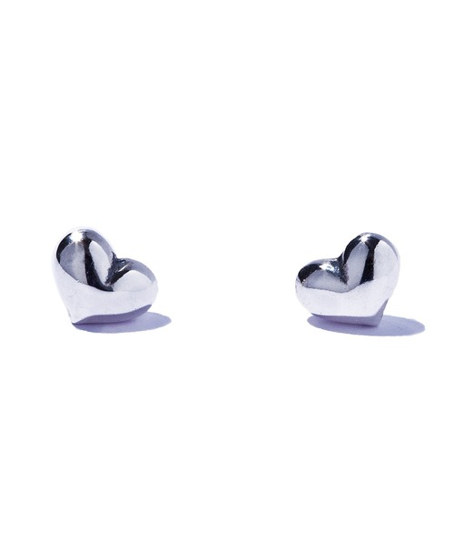 quip queint(クイップクエイント)の「【quip queint】chunky heart stud pirce/チャンキー ハート スタッド ピアス QU207(ピアス(両耳用)・レディース・シルバー・FREE)」の5枚目の写真