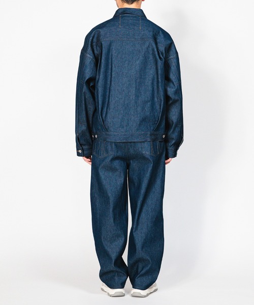 meanswhile(ミーンズワイル)の「Raw Denim Pleated Sleeve Blouse(デニムジャケット・メンズ・ブラック/インディゴブルー・4(XL)/2(M)/3(L)/1(S))」の19枚目の写真