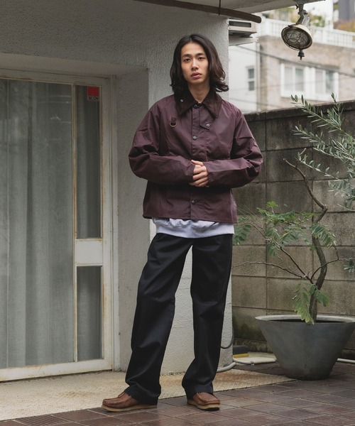 Barbour(バブアー)の「Barbour/バブア― spey wax jacket スペイワックスジャケット(ブルゾン・レディース・ボルドー/セージグリーン/ブラック・L/M)」の8枚目の写真