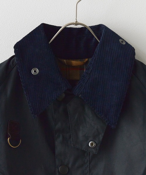 Barbour(バブアー)の「Barbour/バブア― spey wax jacket スペイワックスジャケット(ブルゾン・レディース・ボルドー/セージグリーン/ブラック・L/M)」の11枚目の写真