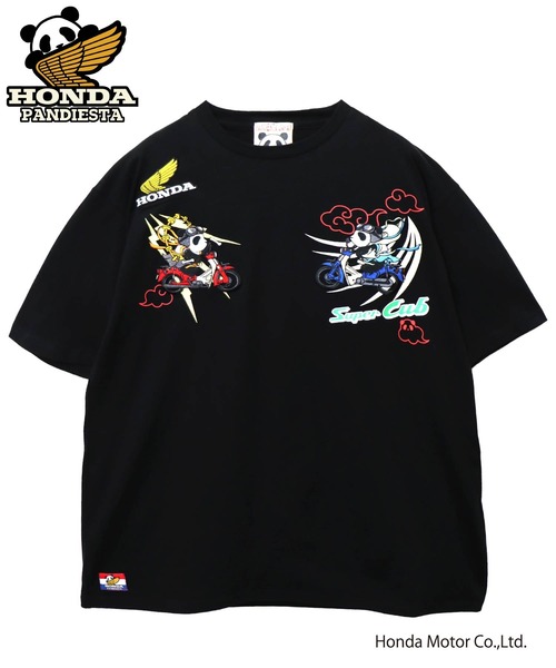 セール】Honda×Pandiesta スーパーカブ風雷神パンダTシャツ(M2