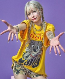 A'GEM/9 × .kom 『GALFY/ガルフィー』 SUPER DOG Tシャツ