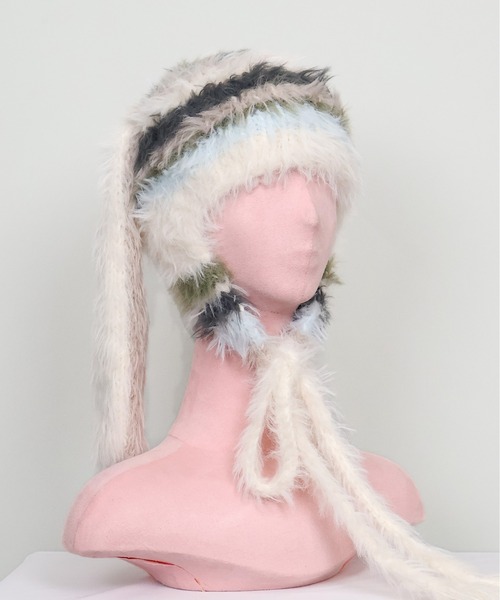 rurumu:/ルルムウ/usa-mimi flight cap グレー rurumu: 24AW usa-mimi flight cap 縷縷夢兎 - メルカリ