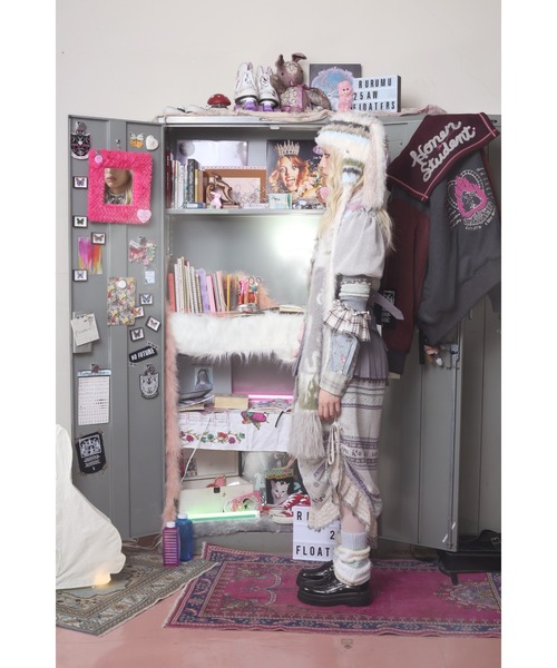 rurumu:（ルルムウ）の「rurumu:/ルルムウ/usa-mimi fluffy beanie（ニットキャップ/ビーニー・レディース・アイボリー/グレー/スモークピンク/ブラック・FREE）」の16枚目の写真