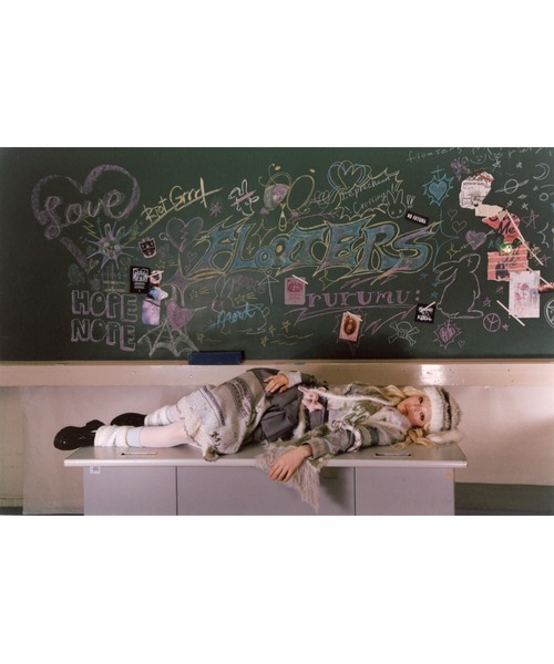 rurumu:（ルルムウ）の「rurumu:/ルルムウ/usa-mimi fluffy beanie（ニットキャップ/ビーニー・レディース・アイボリー/グレー/スモークピンク/ブラック・FREE）」の7枚目の写真