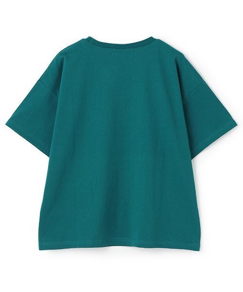 LOVETOXIC（ラブトキシック）の「【GOODPRICE】【綿100％】サークルロゴ刺しゅうTシャツ（Tシャツ/カットソー・キッズ・グリーン/サックスブルー/オフホワイト/ブラック・S:140cm/130cm/L:160cm/M:150cm）」の5枚目の写真