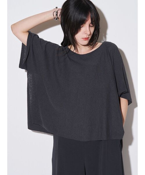 ELENDEEK（エレンディーク）の「ハイツイストドルマンTニット（ニット/セーター・レディース・ブラウン/グレー/ブルー・FREE）」の2枚目の写真