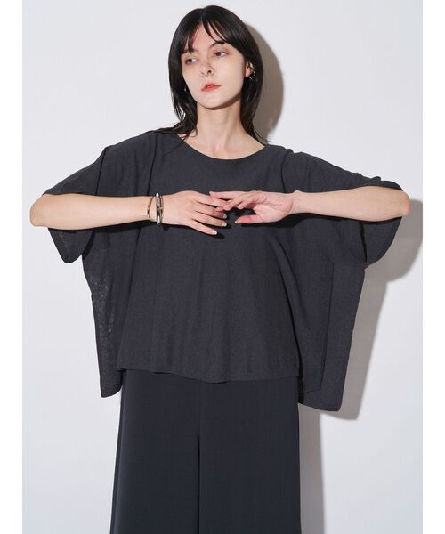 ELENDEEK（エレンディーク）の「ハイツイストドルマンTニット（ニット/セーター・レディース・ブラウン/グレー/ブルー・FREE）」の6枚目の写真