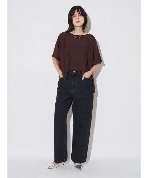 ELENDEEK（エレンディーク）の「ハイツイストドルマンTニット（ニット/セーター・レディース・ブラウン/グレー/ブルー・FREE）」の19枚目の写真