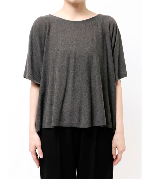 ELENDEEK（エレンディーク）の「ハイツイストドルマンTニット（ニット/セーター・レディース・ブラウン/グレー/ブルー・FREE）」の22枚目の写真