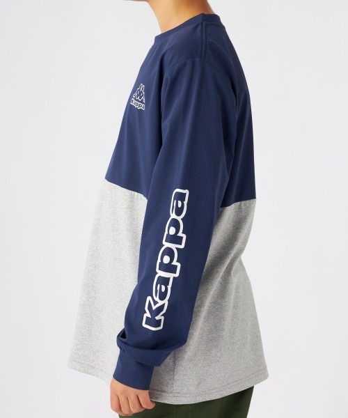 Kappa(カッパ)の「長袖Tシャツ(Tシャツ/カットソー・キッズ・杢グレー/ブラック/ネイビー・160/150/130/140)」の11枚目の写真