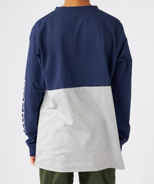 Kappa(カッパ)の「長袖Tシャツ(Tシャツ/カットソー・キッズ・杢グレー/ブラック/ネイビー・160/150/130/140)」の12枚目の写真