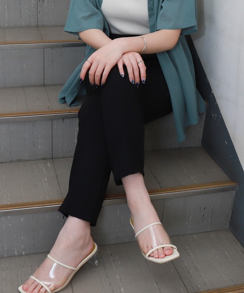 libelle more(リベル モア)の「ジョーゼットセンタープレステーパードパンツ(その他パンツ・レディース・ベージュ/モカ/ブラック・M)」の19枚目の写真