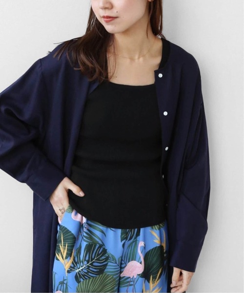 JOURNAL STANDARD relume(ジャーナルスタンダード レリューム)の「《追加4》Vis/Polyスクエアネックリブタンクトップ(タンクトップ・レディース・ホワイト/ブラック/ブラウン/ベージュ系その他・FREE)」の7枚目の写真