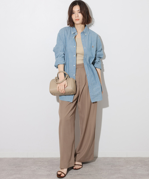 JOURNAL STANDARD relume(ジャーナルスタンダード レリューム)の「《追加4》Vis/Polyスクエアネックリブタンクトップ(タンクトップ・レディース・ホワイト/ブラック/ブラウン/ベージュ系その他・FREE)」の22枚目の写真