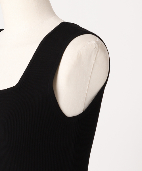 JOURNAL STANDARD relume(ジャーナルスタンダード レリューム)の「《追加4》Vis/Polyスクエアネックリブタンクトップ(タンクトップ・レディース・ホワイト/ブラック/ブラウン/ベージュ系その他・FREE)」の15枚目の写真