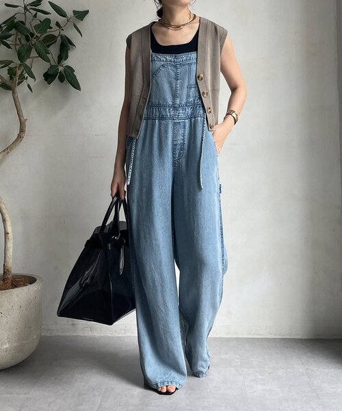 DouDou（ドゥドゥ）の「ニットベスト（ニット/セーター・レディース・ブラック/グレイッシュベージュ・FREE）」の12枚目の写真