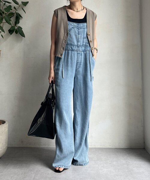 DouDou（ドゥドゥ）の「ニットベスト（ニット/セーター・レディース・ブラック/グレイッシュベージュ・FREE）」の13枚目の写真