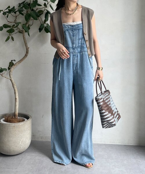 DouDou（ドゥドゥ）の「ニットベスト（ニット/セーター・レディース・ブラック/グレイッシュベージュ・FREE）」の20枚目の写真