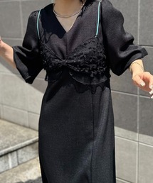 mi via loca | バルーンスリーブロングワンピース(ワンピース)