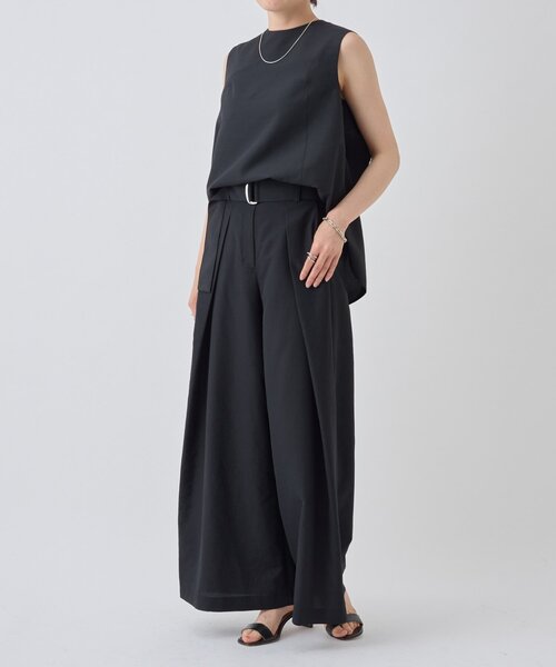 LIVETART（リヴェタート）の「ベルト付きオーバータックパンツ（その他パンツ・レディース・ブラック・FREE）」の17枚目の写真