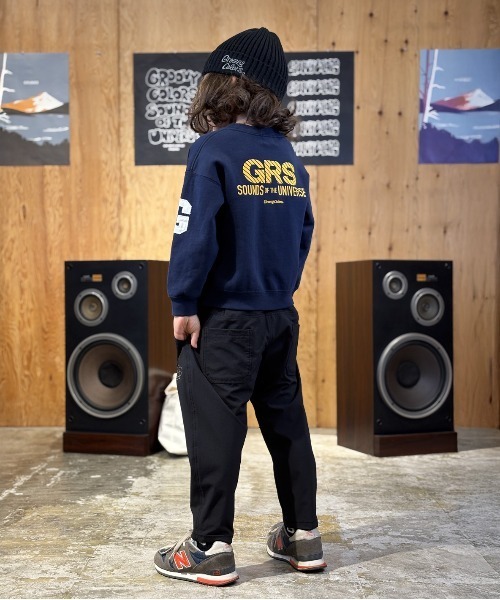 GROOVY COLORS（グルービーカラーズ）の「Nylon 4Way Ripstop 2tuck Pants（その他パンツ・キッズ・ブラック・125/115）」の4枚目の写真