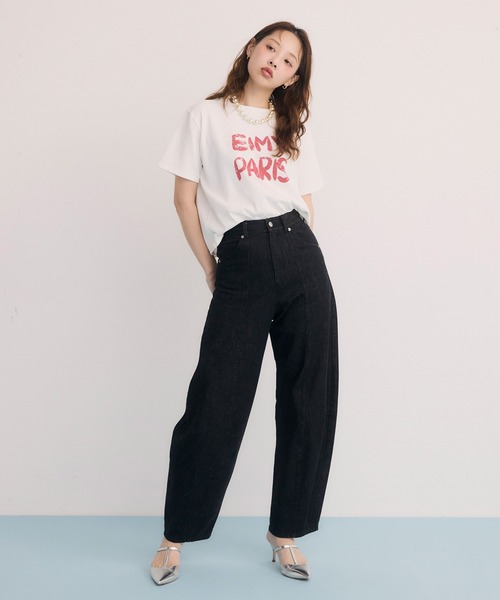 EIMY ISTOIRE(エイミーイストワール)の「カービーパターンデニムパンツ(デニムパンツ・レディース・ブラック・25inch/24inch)」の12枚目の写真