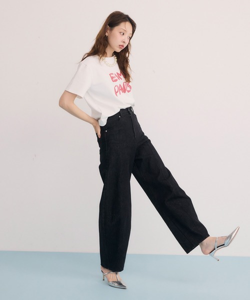 EIMY ISTOIRE(エイミーイストワール)の「カービーパターンデニムパンツ(デニムパンツ・レディース・ブラック・25inch/24inch)」の13枚目の写真