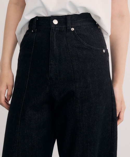 EIMY ISTOIRE(エイミーイストワール)の「カービーパターンデニムパンツ(デニムパンツ・レディース・ブラック・25inch/24inch)」の16枚目の写真