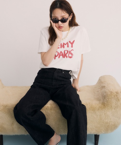 EIMY ISTOIRE(エイミーイストワール)の「カービーパターンデニムパンツ(デニムパンツ・レディース・ブラック・25inch/24inch)」の18枚目の写真