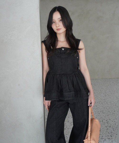 EIMY ISTOIRE(エイミーイストワール)の「カービーパターンデニムパンツ(デニムパンツ・レディース・ブラック・25inch/24inch)」の20枚目の写真