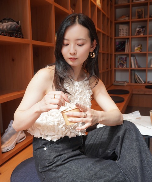 EIMY ISTOIRE(エイミーイストワール)の「カービーパターンデニムパンツ(デニムパンツ・レディース・ブラック・25inch/24inch)」の9枚目の写真