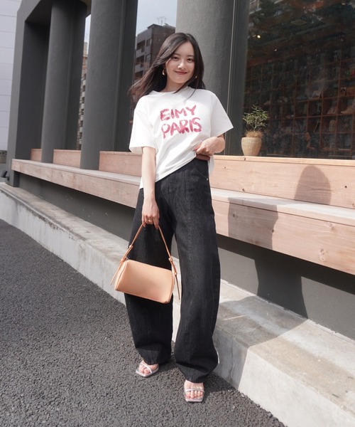 EIMY ISTOIRE(エイミーイストワール)の「カービーパターンデニムパンツ(デニムパンツ・レディース・ブラック・25inch/24inch)」の21枚目の写真