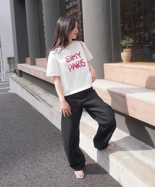 EIMY ISTOIRE(エイミーイストワール)の「カービーパターンデニムパンツ(デニムパンツ・レディース・ブラック・25inch/24inch)」の22枚目の写真