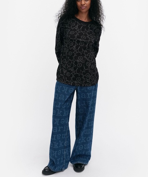 marimekko(マリメッコ)の「Sekunti Piirto Unikko / shirt(シャツ/ブラウス・レディース・ブラック・MEDIUM/LARGE/X-SMALL/SMALL/X-LARGE)」の6枚目の写真