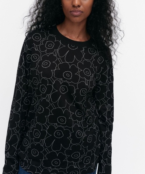 marimekko(マリメッコ)の「Sekunti Piirto Unikko / shirt(シャツ/ブラウス・レディース・ブラック・MEDIUM/LARGE/X-SMALL/SMALL/X-LARGE)」の9枚目の写真