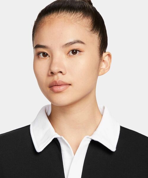 NIKE(ナイキ)の「ナイキ スポーツウェア フェニックス フリース ウィメンズ ドレス / Nike Sportswear Phoenix Fleece Women's Dress IH8495-010 Black(ポロシャツ・レディース・ブラック・XL/L/XS/S/M)」の9枚目の写真