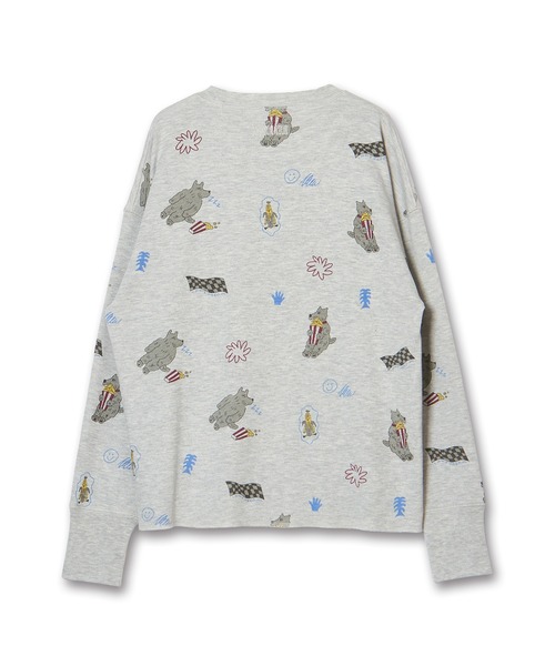 Common Noun(コモン ナウン)の「“CAT”&“DOG” norahi サーマルトップス(Tシャツ/カットソー・レディース・グレー/オフホワイト・L/M)」の4枚目の写真